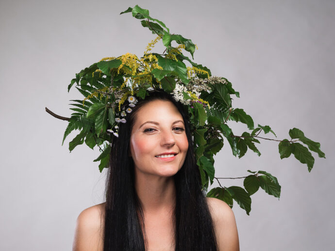 Portrait, Silbersalz, Fotostudio, Buchcover, Lieblingskräuter, Raetia Verlag, Tami von Seyr