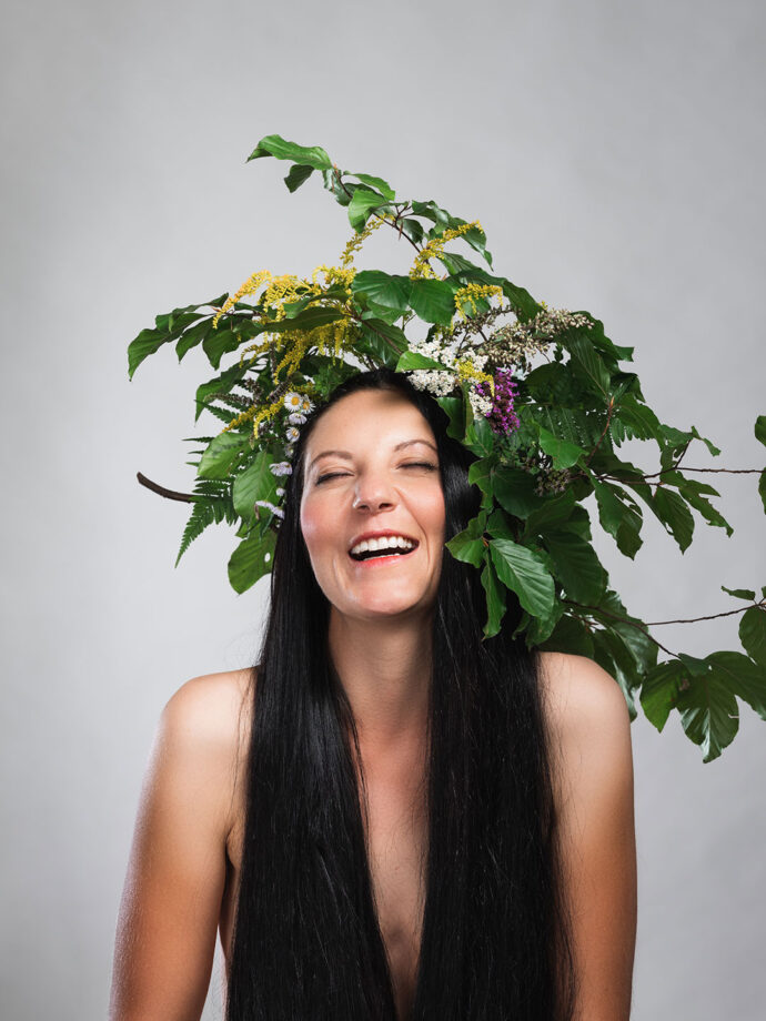 Portrait, Silbersalz, Fotostudio, Buchcover, Lieblingskräuter, Raetia Verlag, Tami von Seyr
